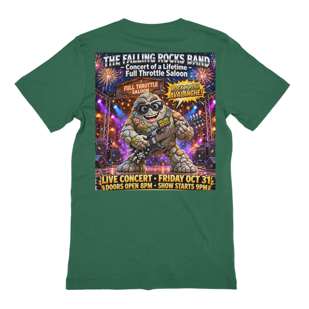 Falling Rocks COllection Unisex Cotton T-Shirt