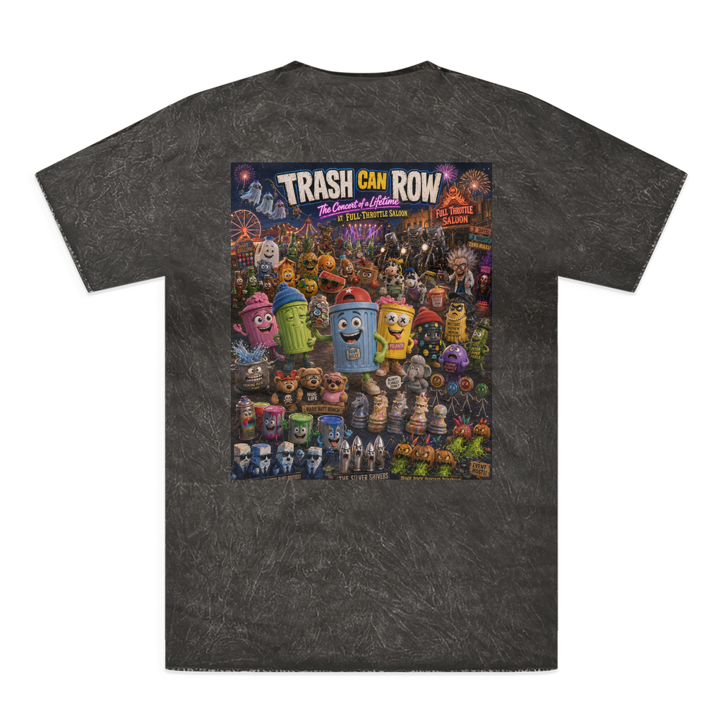 Trash Can Row CONCERT FOR A LIFETIME Tie-Dye T-Shirt
