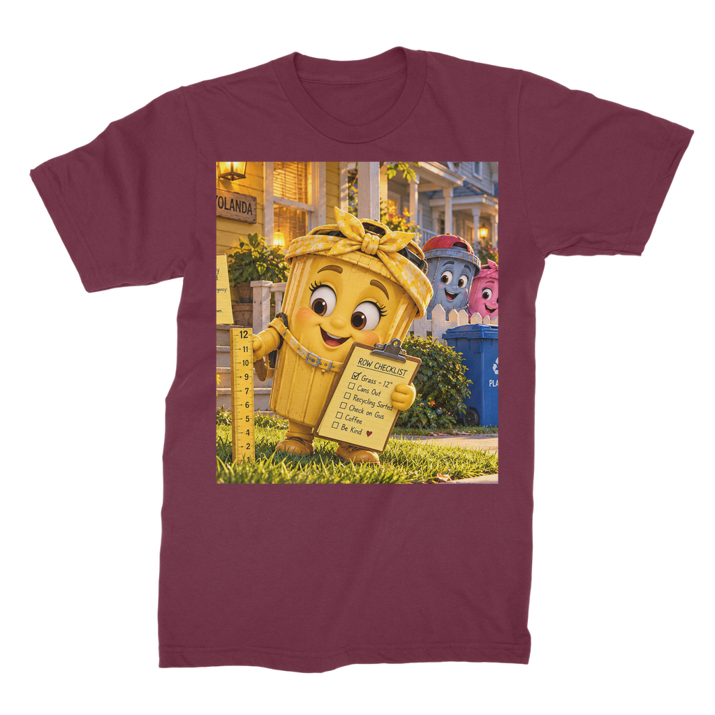 Trash Can Row Unisex Cotton T-Shirt