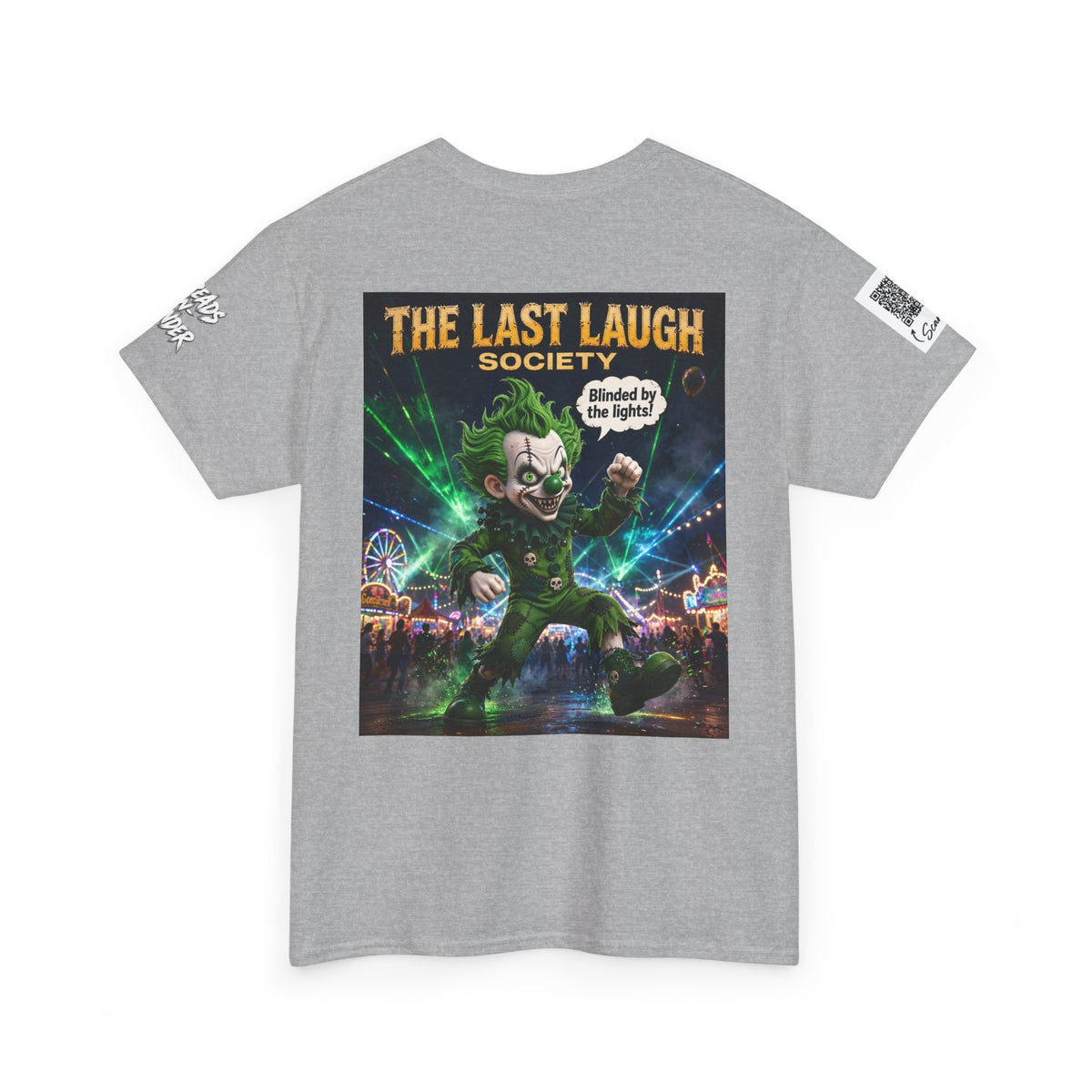 The Last Laugh Society Tee #165 — Carnival Clown Horror Graphic T-Shirt