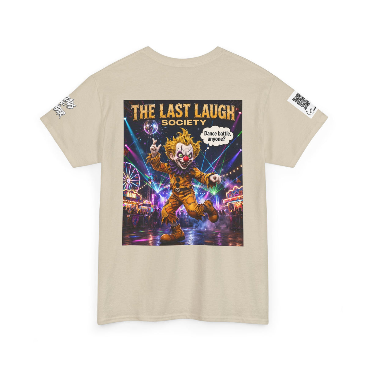 The Last Laugh Society Tee #152 — Carnival Clown Horror Graphic T-Shirt