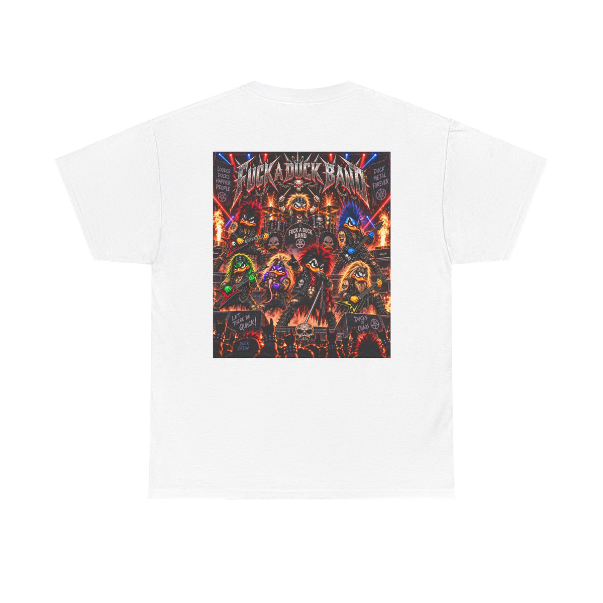 FUCK A DUCK BAND — Heavy Metal Monster Show Back Graphic Tee