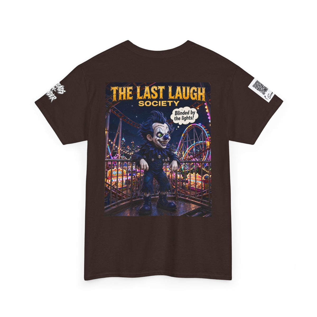 The Last Laugh Society Tee #106 — Carnival Clown Horror Graphic T-Shirt
