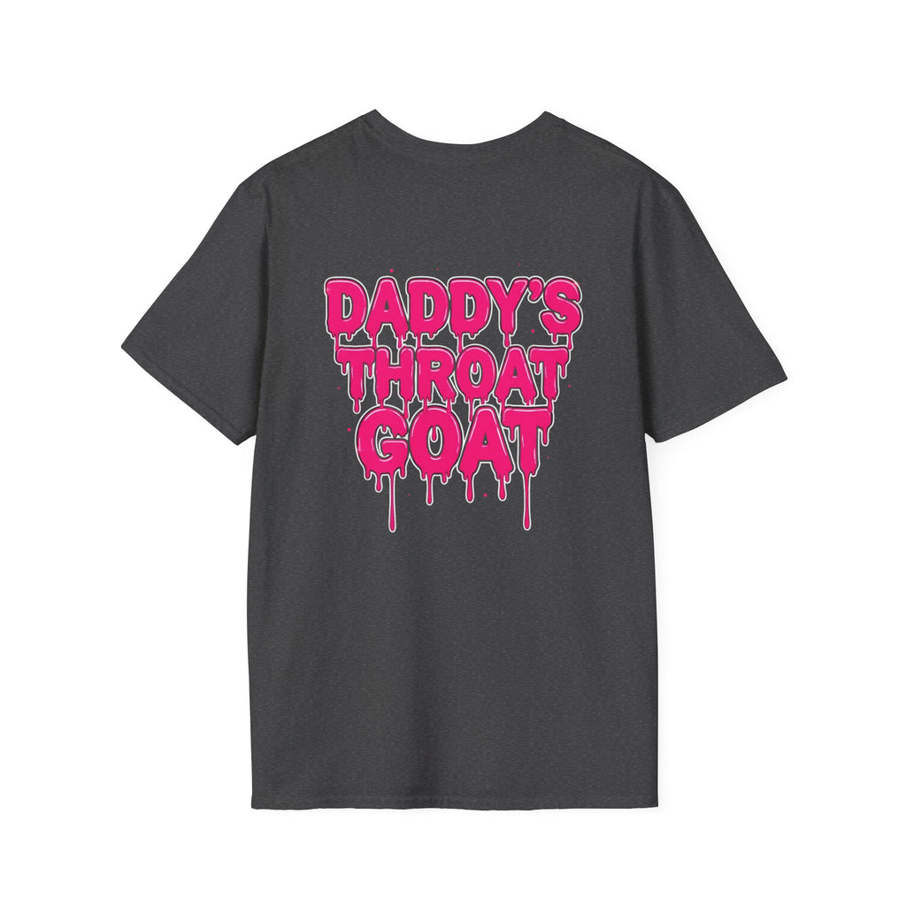 Graphic Tee — "Daddy's Throat" Drip Lettering Shirt
