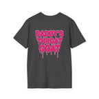 Graphic Tee — "Daddy's Throat" Drip Lettering Shirt