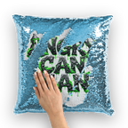 ANGRY CAN MAN 2.0 Sequin Cushion Cover