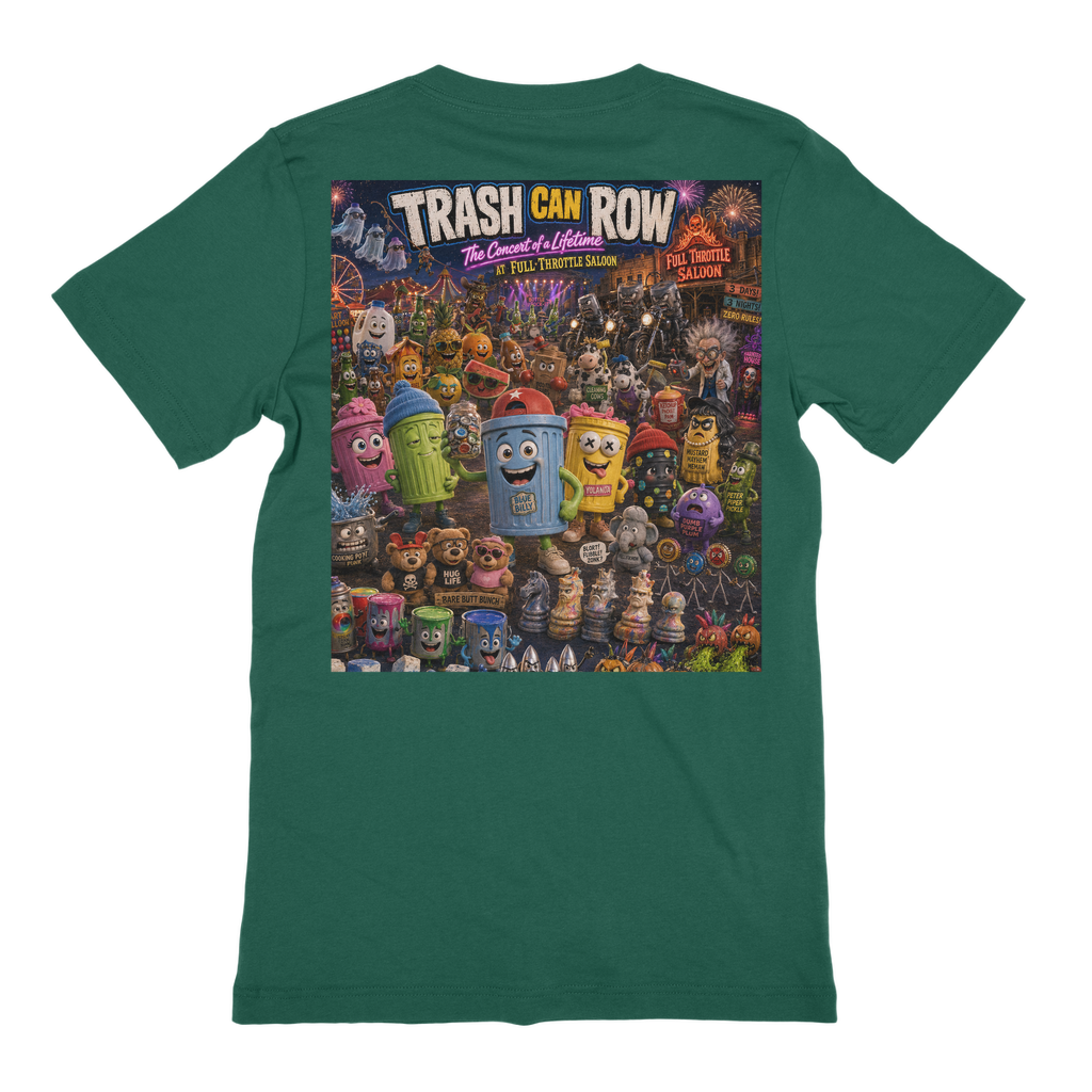 Trash Can Row: Concert for a Lifetime – Premium Jersey Adult T-Shirt