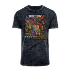 Trash Can Row CONCERT FOR A LIFETIME Acid Washed T-Shirt