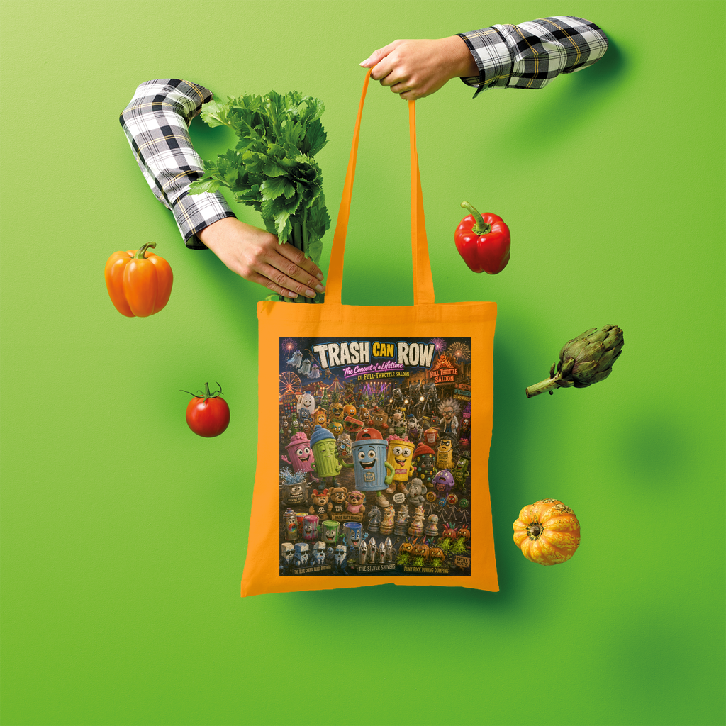 Trash Can Row CONCERT FOR A LIFETIME Shopper Tote Bag