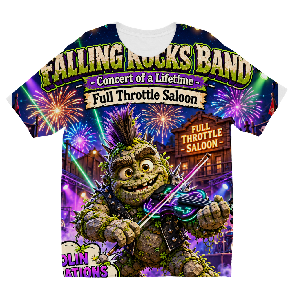 Falling Rocks COllection Sublimation Kids T-Shirt