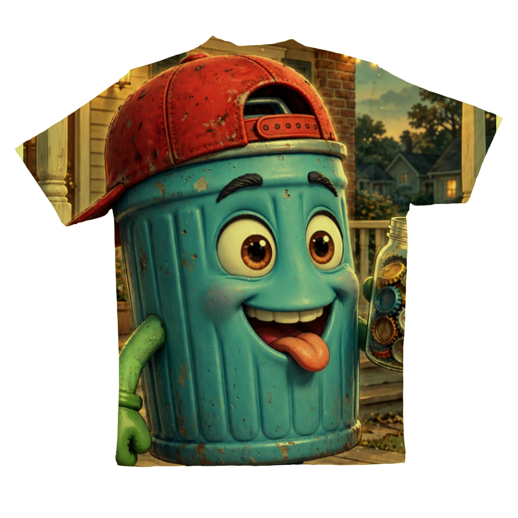 Trash Can Row – Sublimation Performance Adult T-Shirt