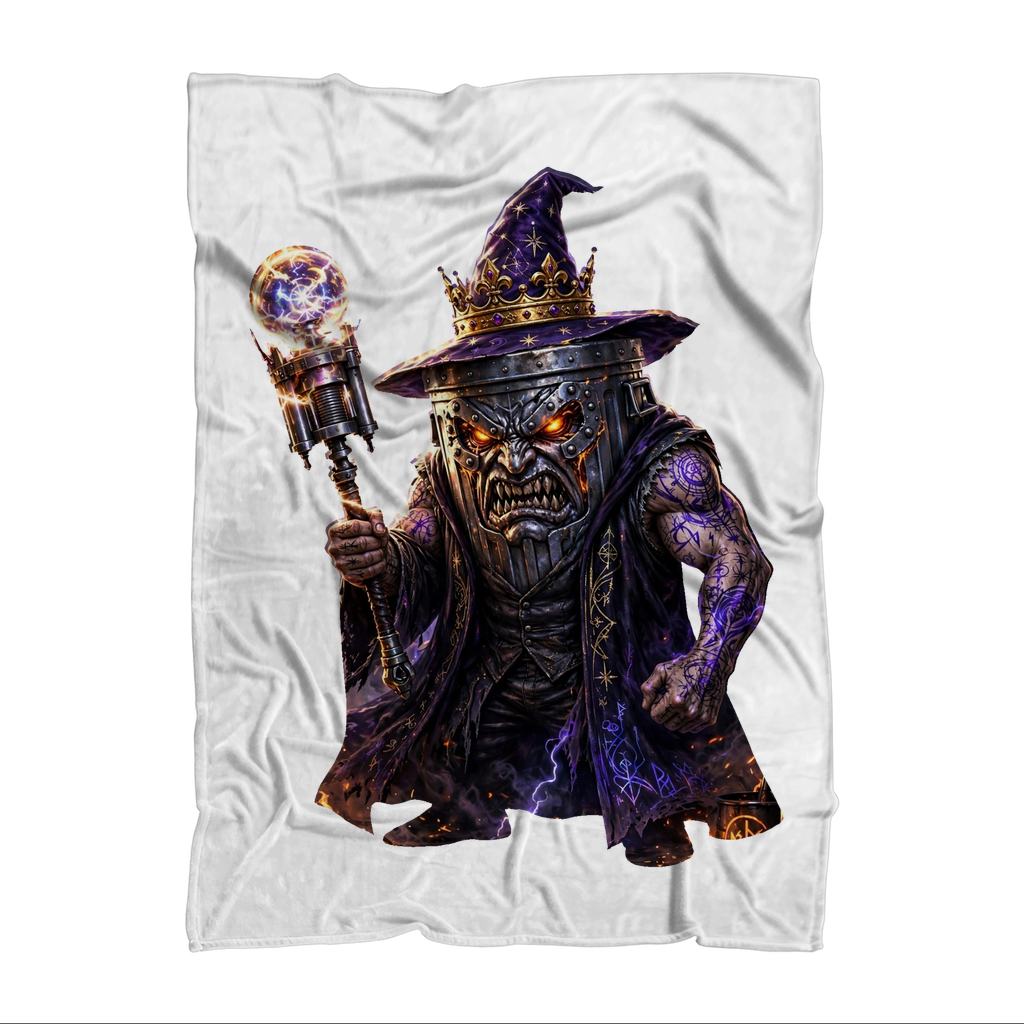 angry can man Premium Sublimation Adult Blanket