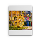 Trash Can Row – Premium Stretched Canvas