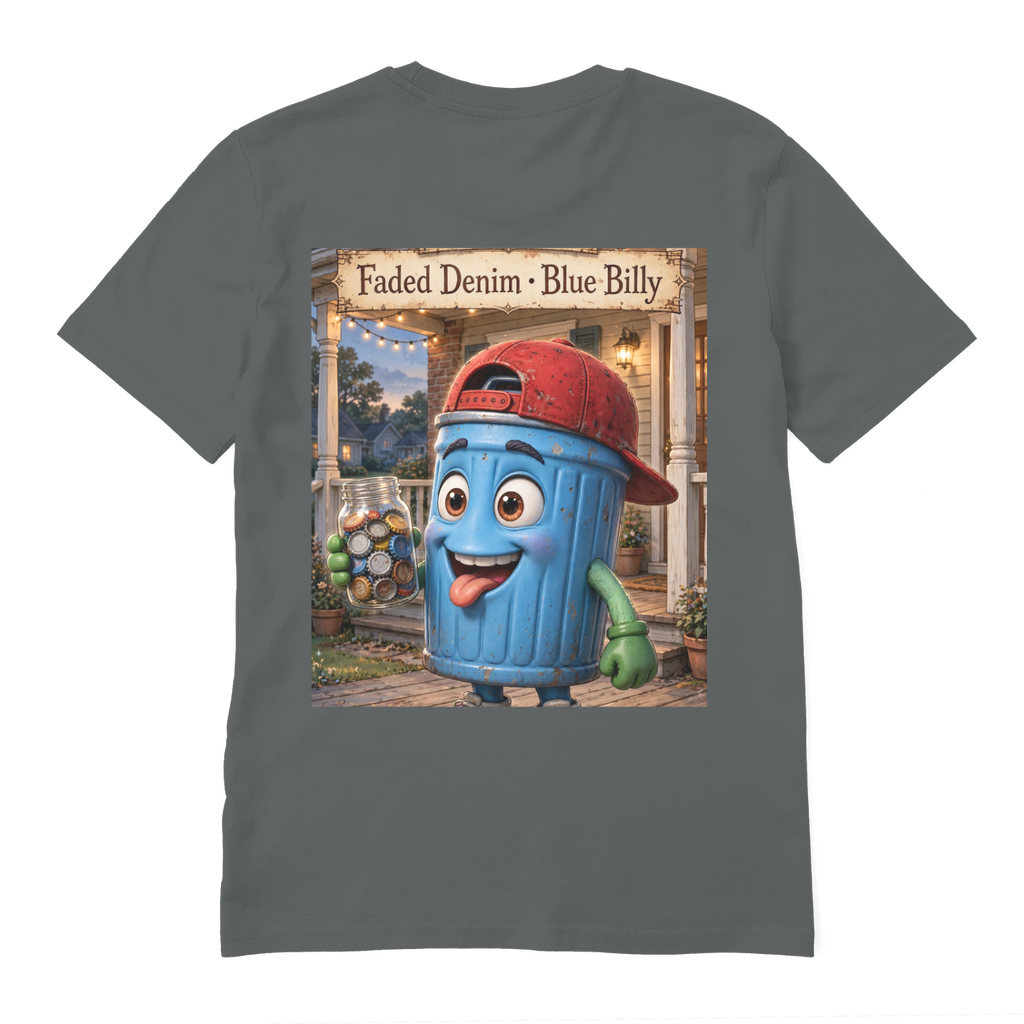 Trash Can Row Premium Organic Adult T-Shirt
