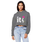 SARCASM 105 Cropped Raw Edge Boyfriend Hoodie