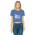 SARCASM 105 Classic Women's Cropped Raw Edge T-Shirt