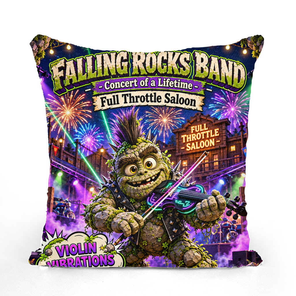 Falling Rocks COllection Sequin Cushion Cover