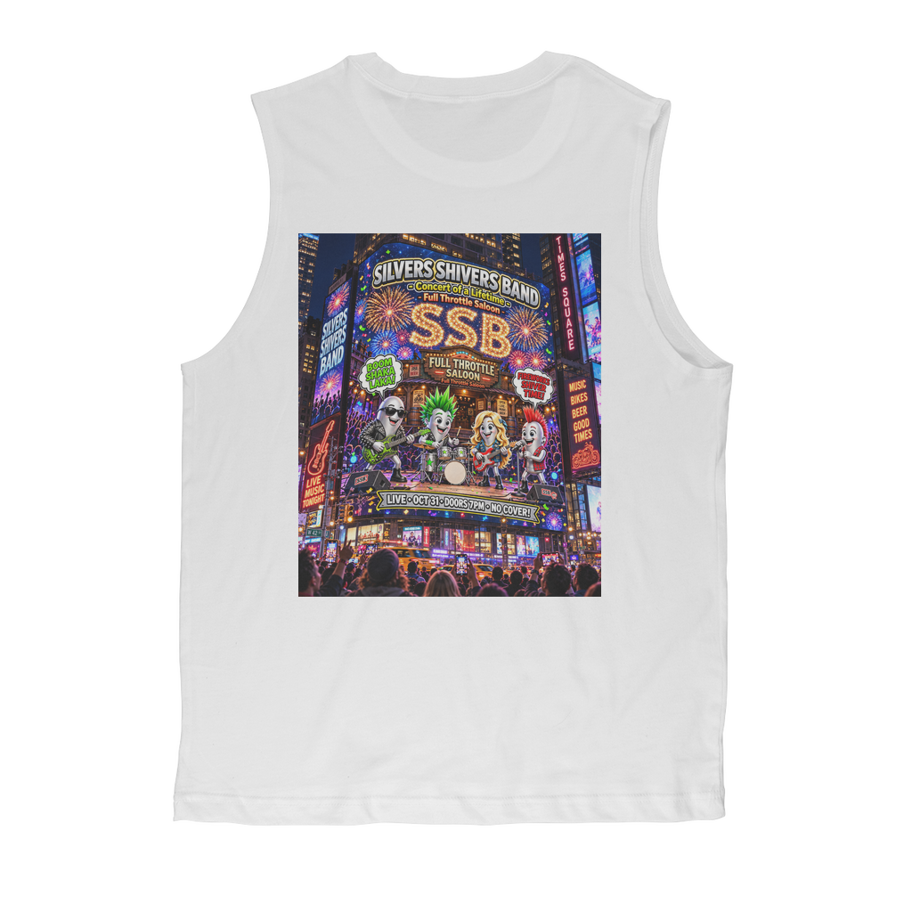The Silver Shivers Band Classic Adult Muscle Top