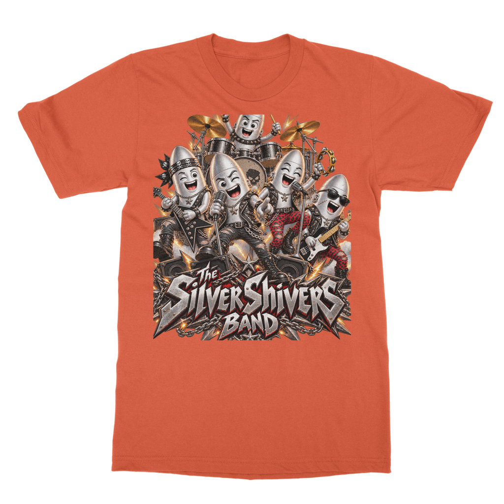 The Silver Shivers Band Classic Heavy Cotton Adult T-Shirt