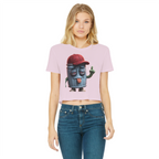 ANGRY CAN MAN 3.0 Classic Women's Cropped Raw Edge T-Shirt