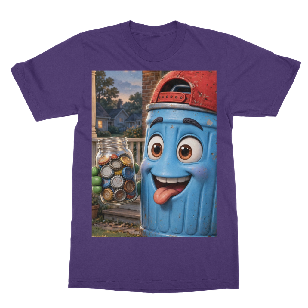 Trash Can Row T-Shirt Dress