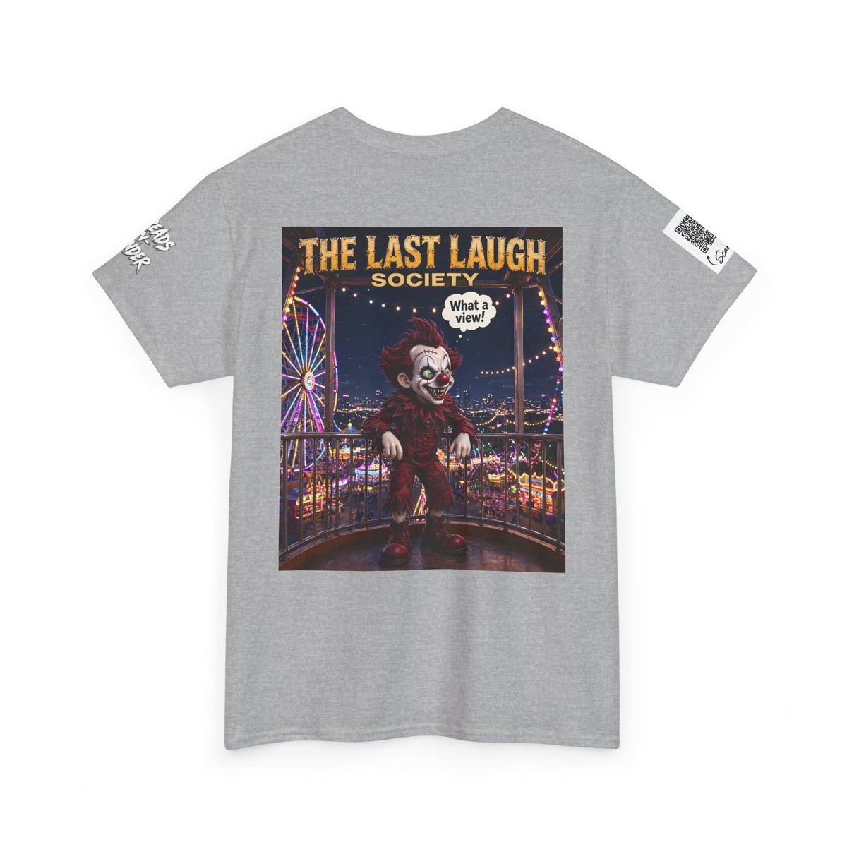 The Last Laugh Society Tee #101 — Carnival Clown Horror Graphic T-Shirt