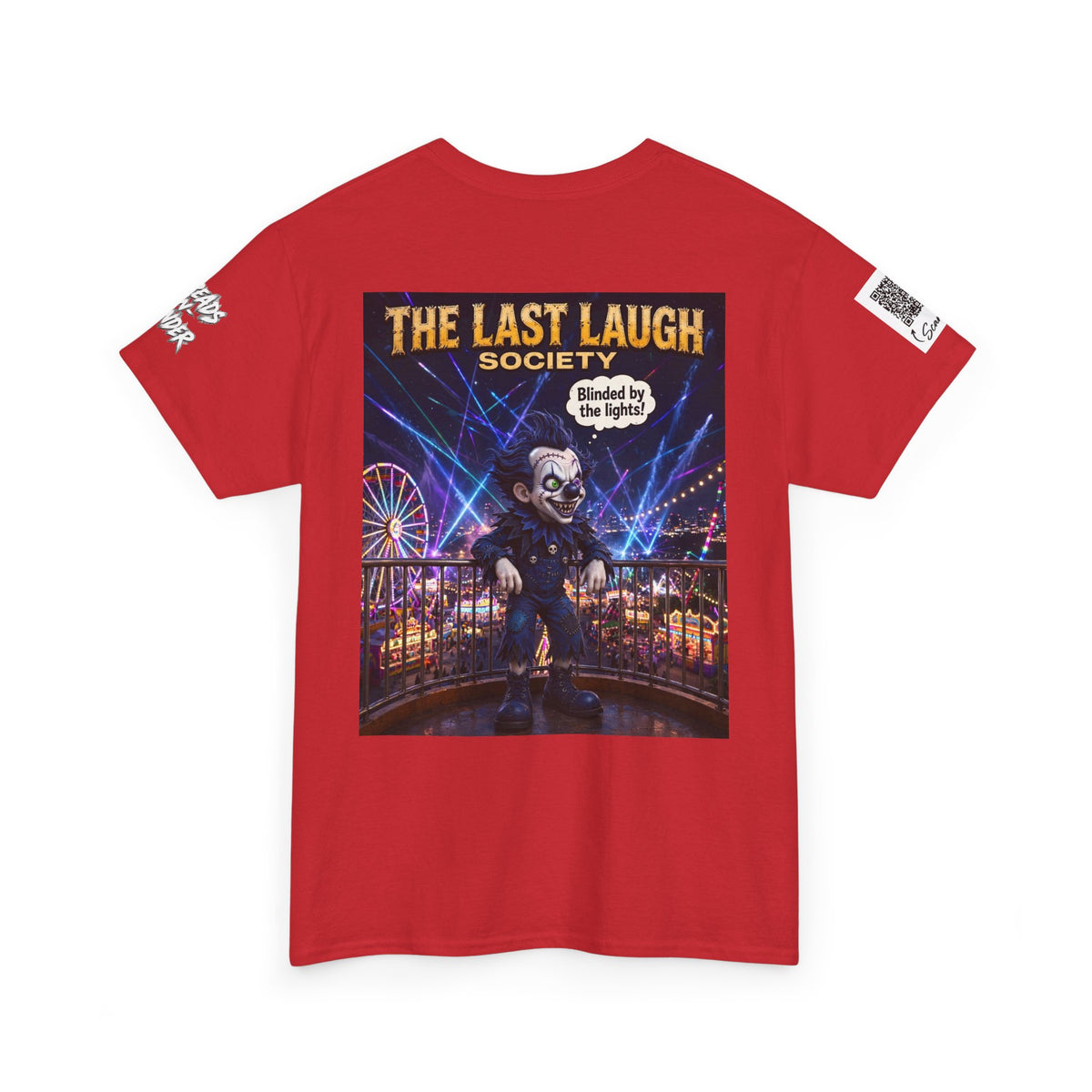 The Last Laugh Society Tee #118 — Carnival Clown Horror Graphic T-Shirt