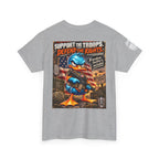 Support the Troops, Defend the Rights Back Graphic Tee