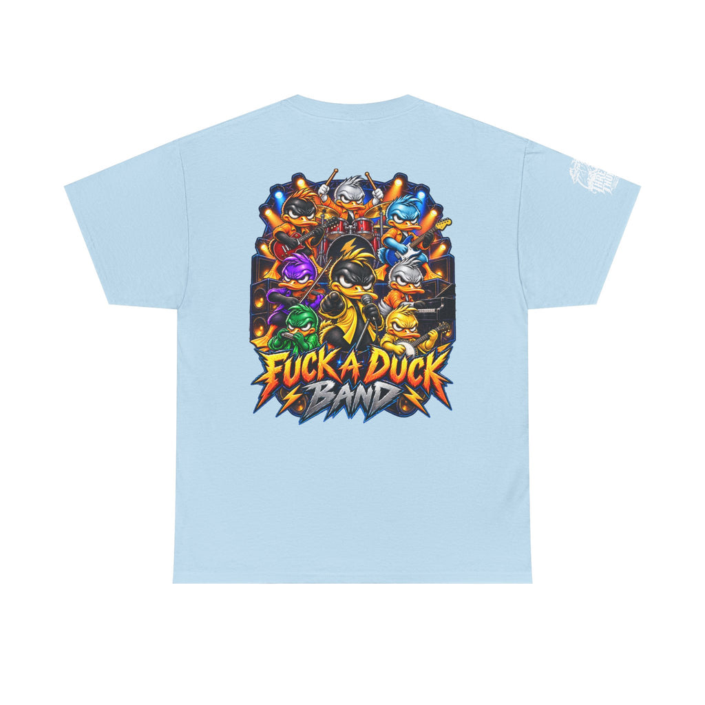 FUCK A DUCK BAND — Full-Color Rock Ensemble Back Graphic Tee