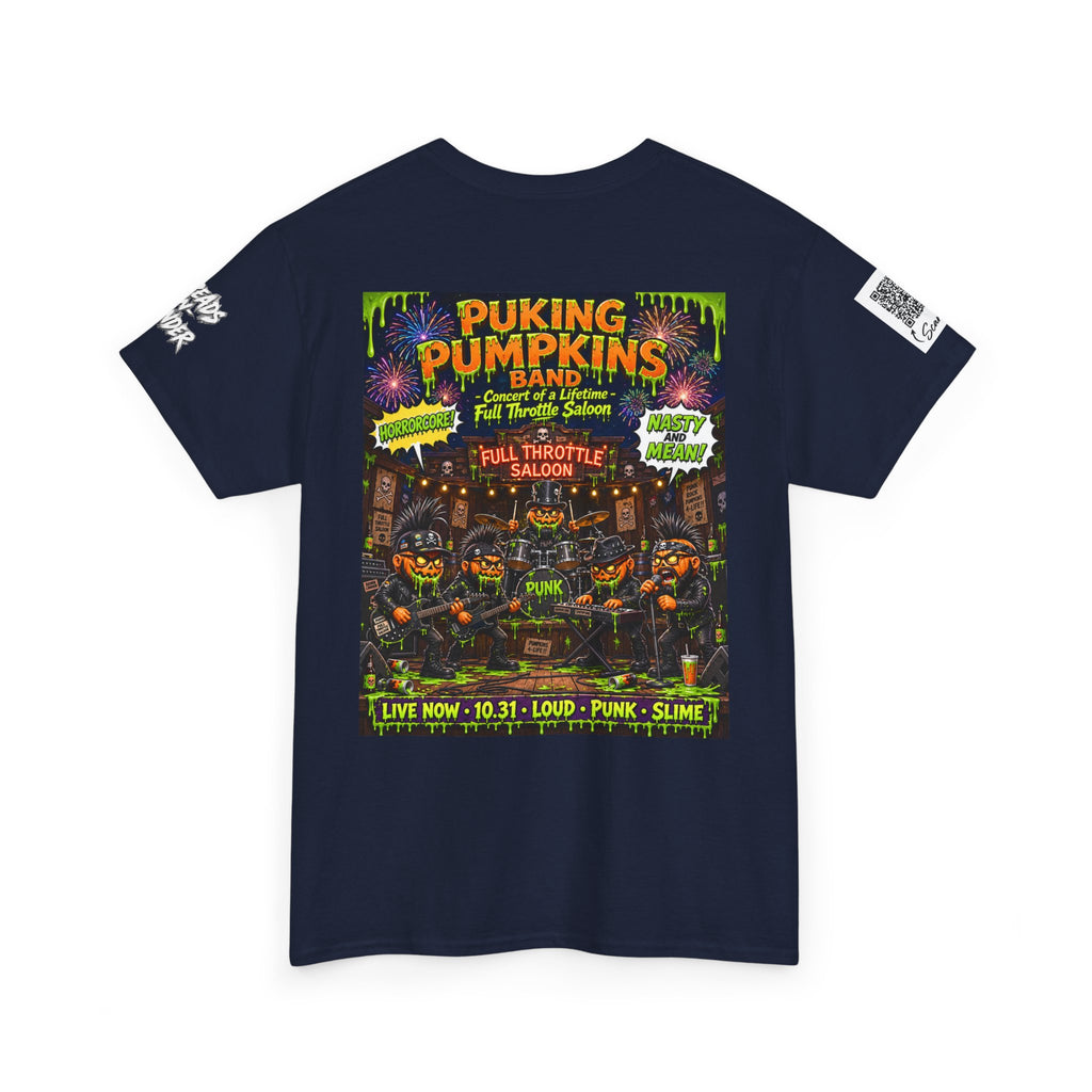 The puking Pumpkins Band — Concert of Life - Horror Graphic T-Shirt