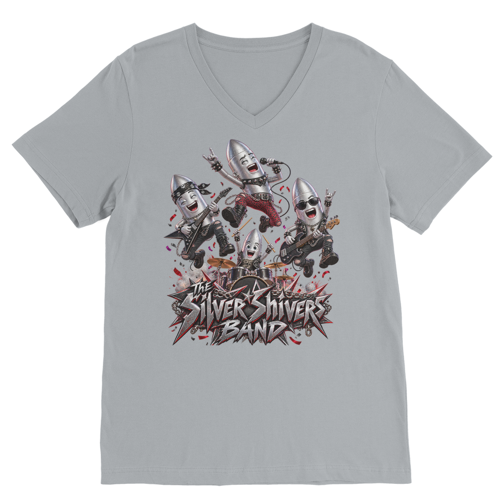 The Silver Shivers Band Classic V-Neck T-Shirt