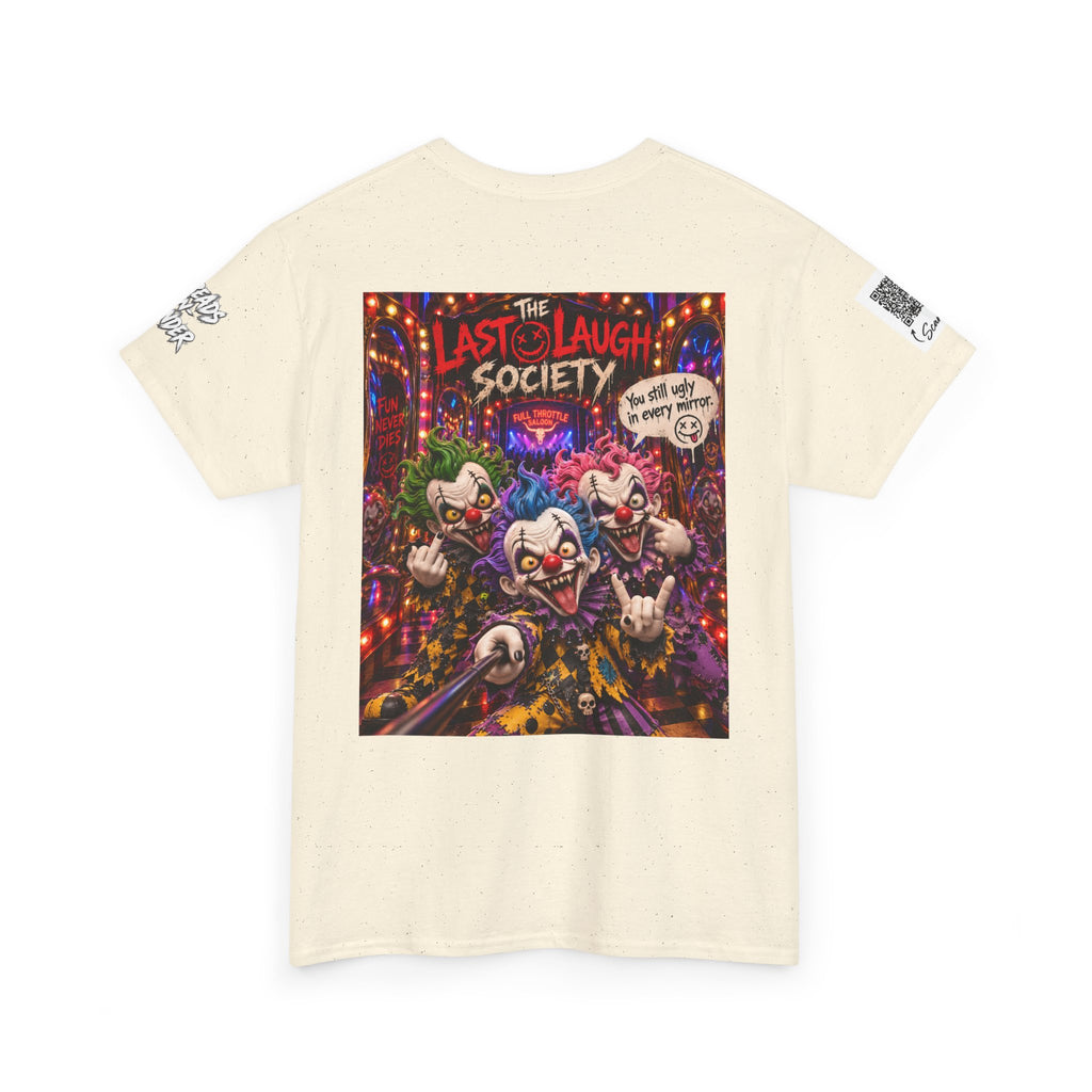The Last Laugh Society Tee #147 — Carnival Clown Horror Graphic T-Shirt