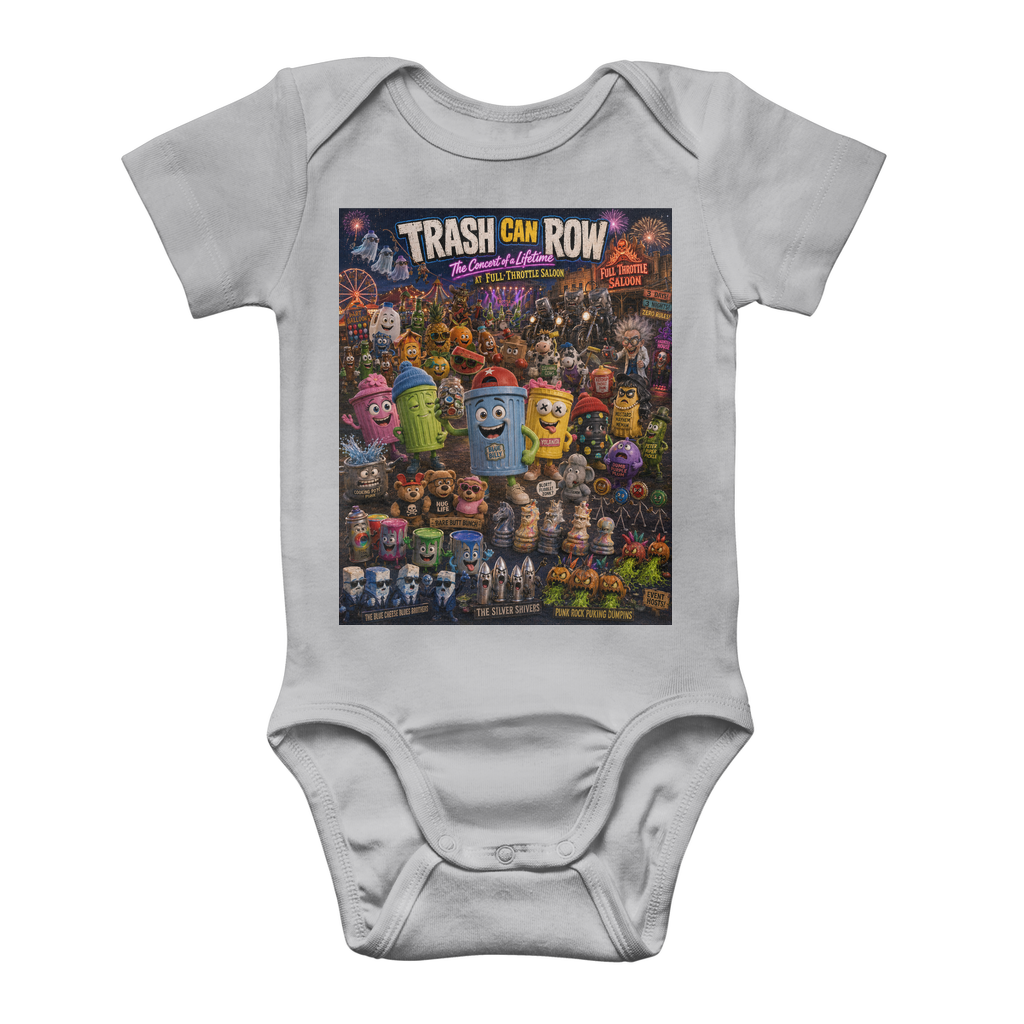 Trash Can Row: Concert for a Lifetime – Classic Baby Onesie Bodysuit