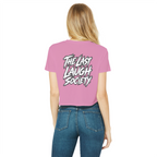 The Last Laugh Society Classic Women's Cropped Raw Edge T-Shirt