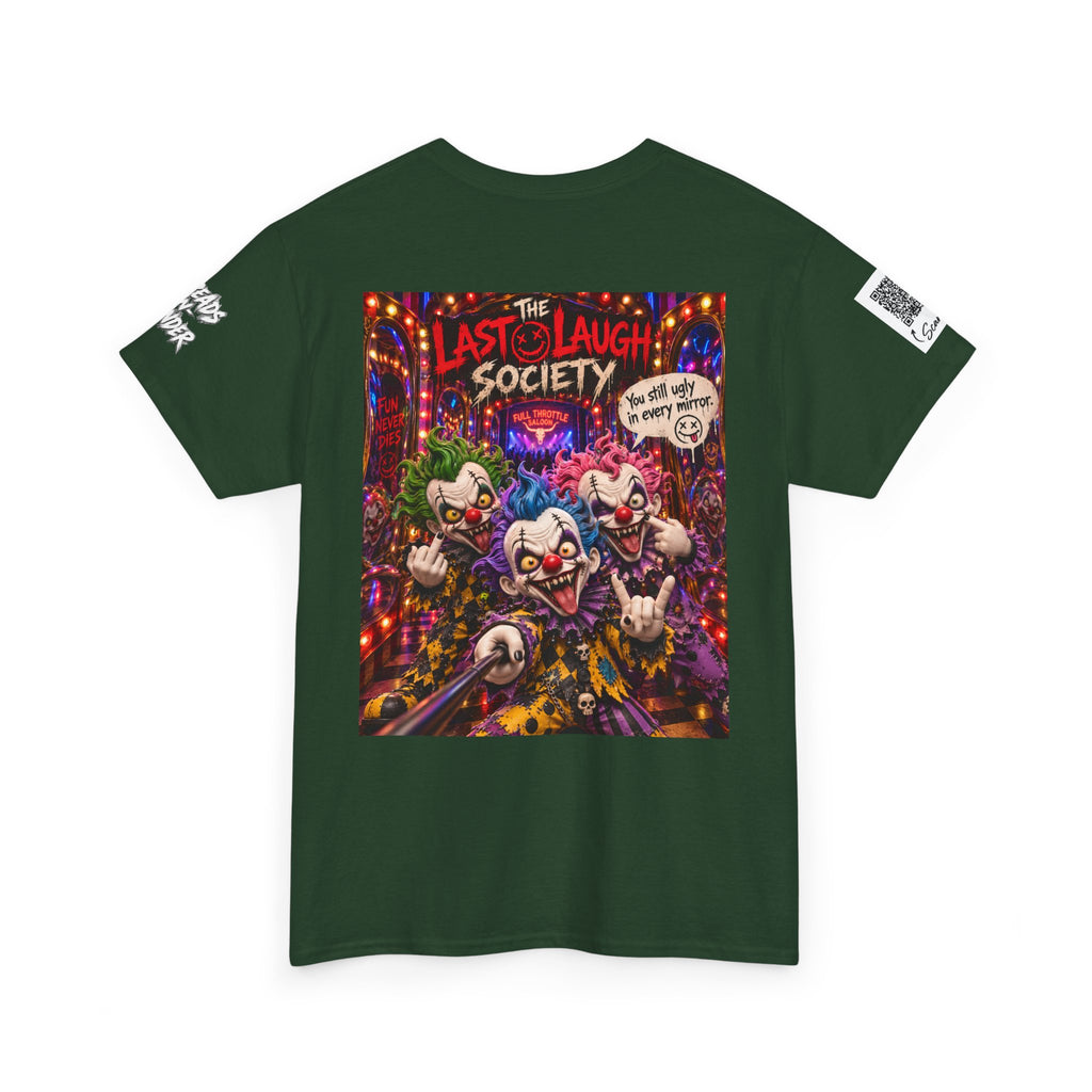 The Last Laugh Society Tee #147 — Carnival Clown Horror Graphic T-Shirt