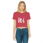 SARCASM 105 Classic Women's Cropped Raw Edge T-Shirt