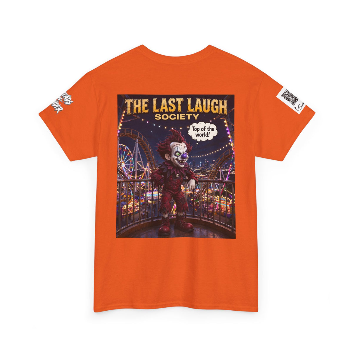 The Last Laugh Society Tee #111 — Carnival Clown Horror Graphic T-Shirt