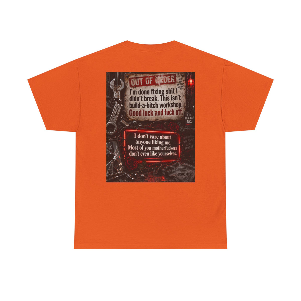 Mechanic Workshop T-Shirt — 'Out of Order' Funny Garage Repair Tee