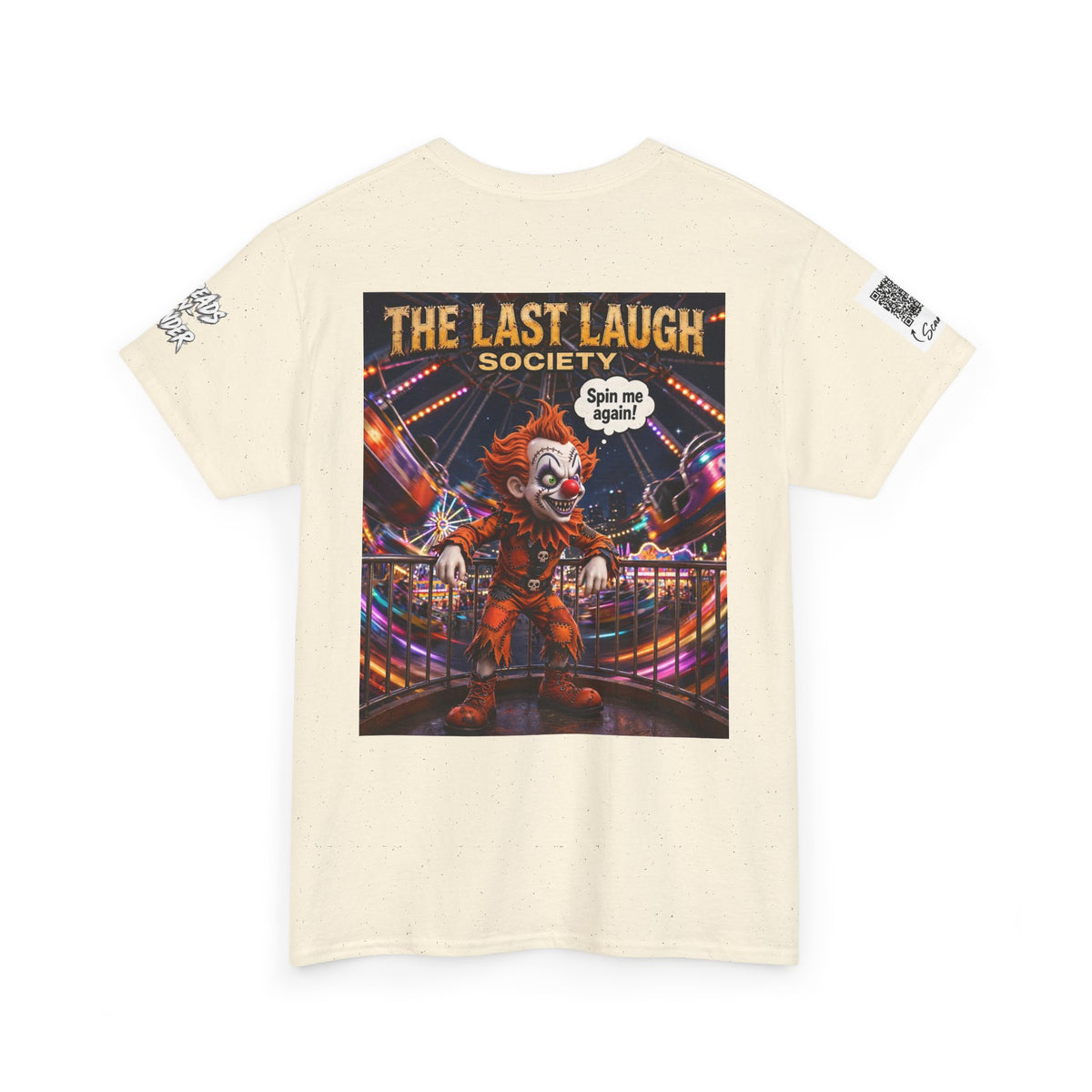 The Last Laugh Society Tee #163 — Carnival Clown Horror Graphic T-Shirt