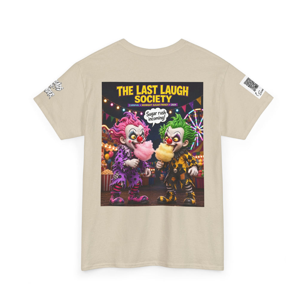 The Last Laugh Society Tee #129 — Carnival Clown Horror Graphic T-Shirt