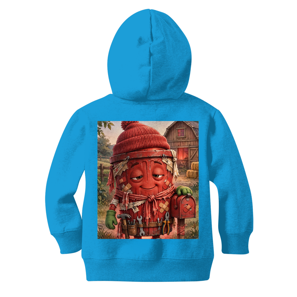 Trash Can Row Classic Kids Zip Hoodie