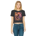 The Last Laugh Society Classic Women's Cropped Raw Edge T-Shirt