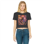 The Last Laugh Society Classic Women's Cropped Raw Edge T-Shirt