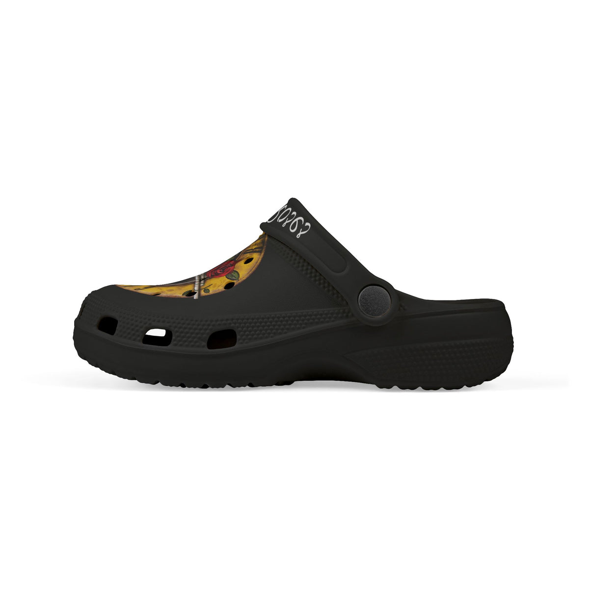 Kids' EVA Clogs — Guns and Roses Logo Skull Design