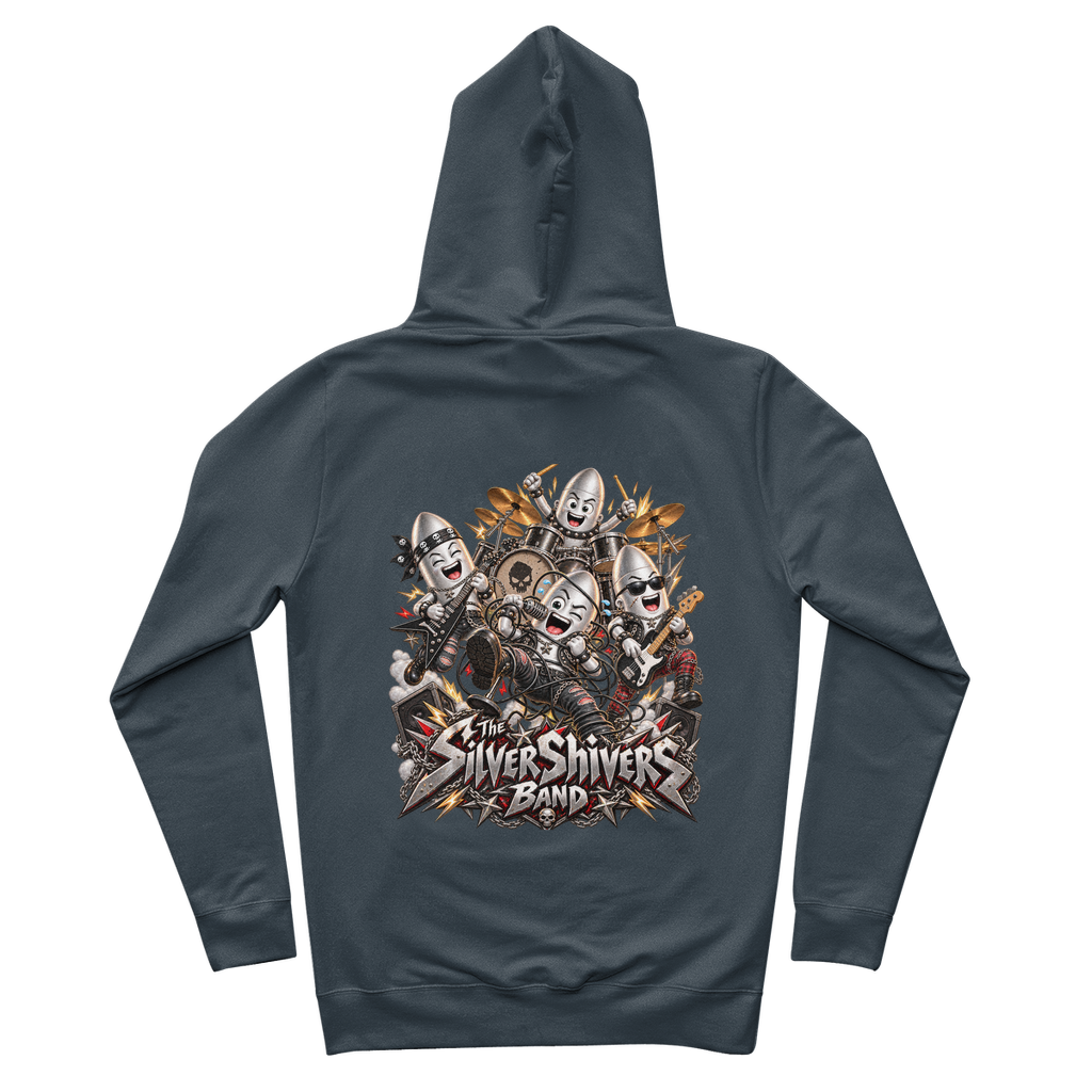 The Silver Shivers Band 100% Organic Cotton Hoodie