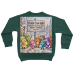 Trash Can Row Classic Kids Sweatshirt