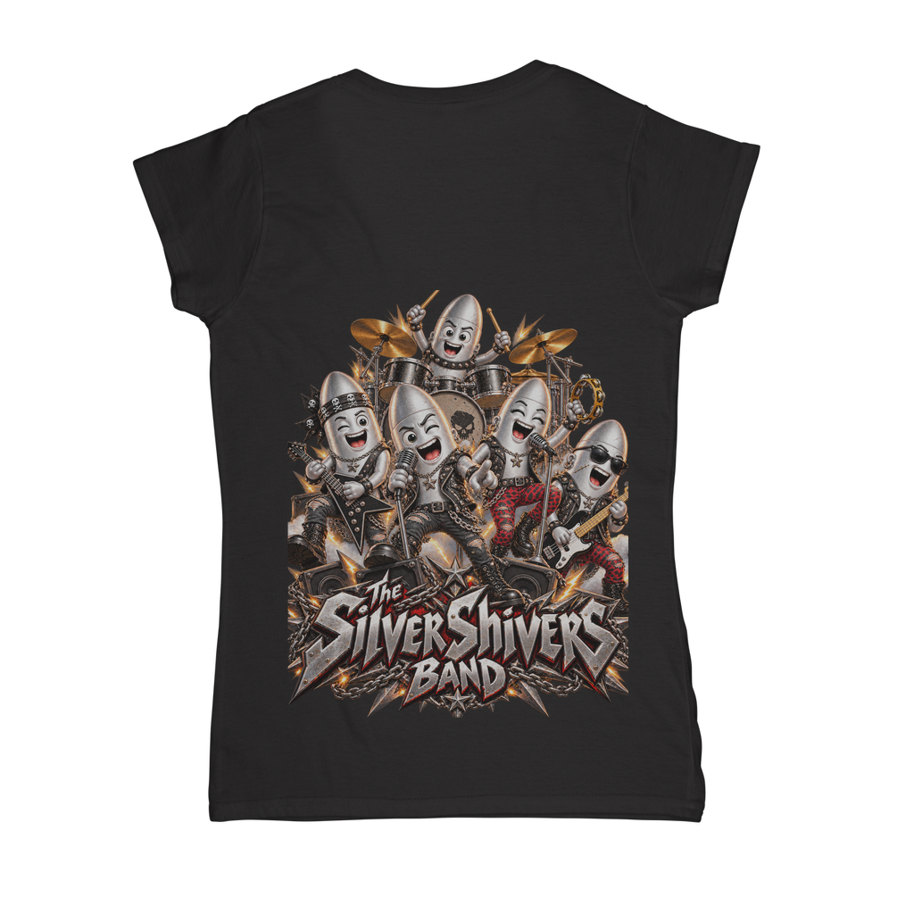 The Silver Shivers Band Classic Women's V-Neck T-Shirt