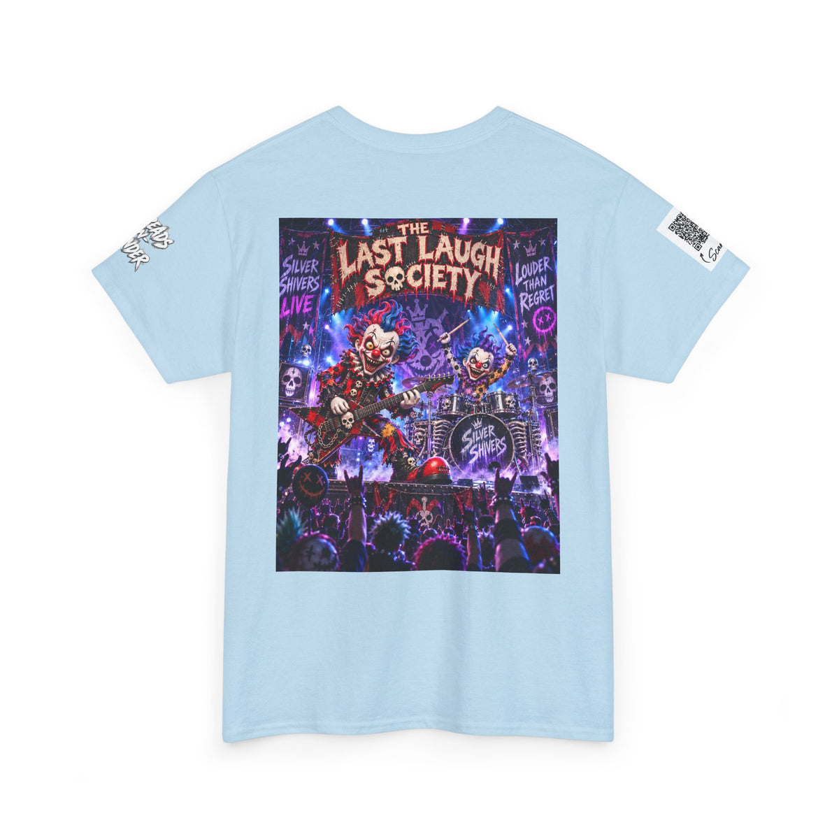 The Last Laugh Society Tee #123 — Carnival Clown Horror Graphic T-Shirt