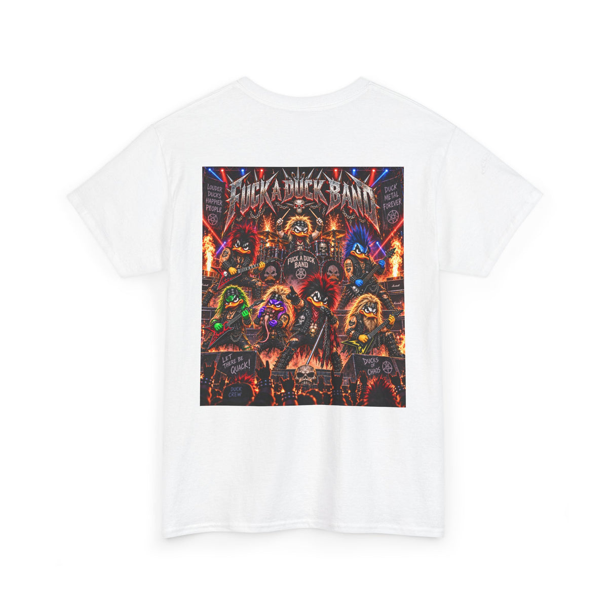 FUCK A DUCK BAND — Heavy Metal Monster Show Back Graphic Tee