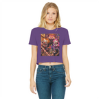 The Last Laugh Society Classic Women's Cropped Raw Edge T-Shirt
